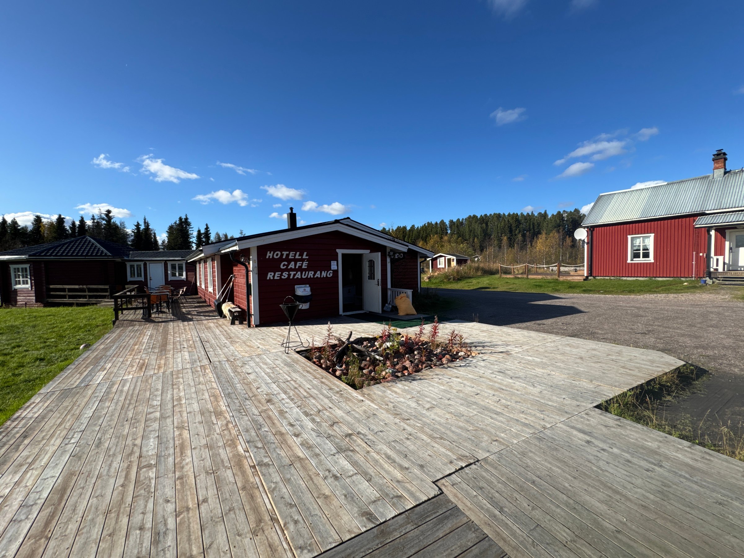 The lodge in winter